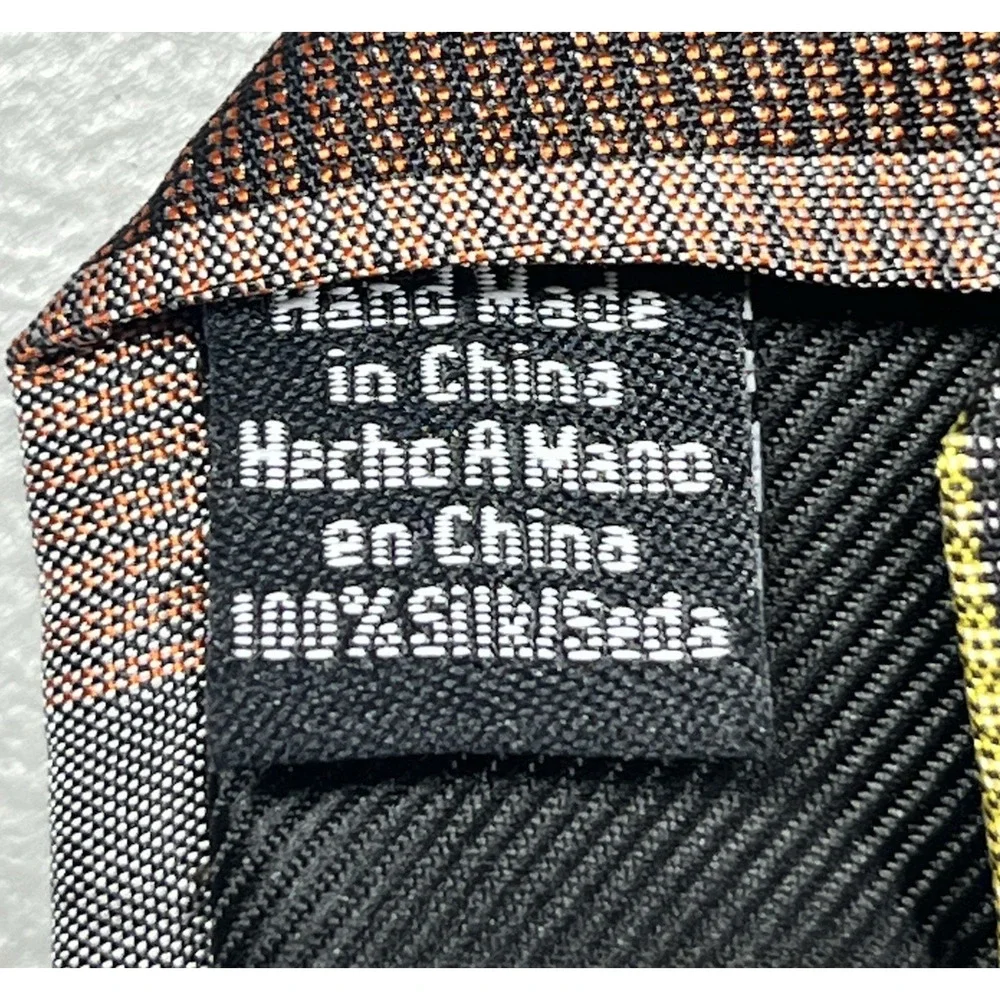 Ben Sherman Silk Tie Plaid Hand Made Mens Necktie 2 5/8